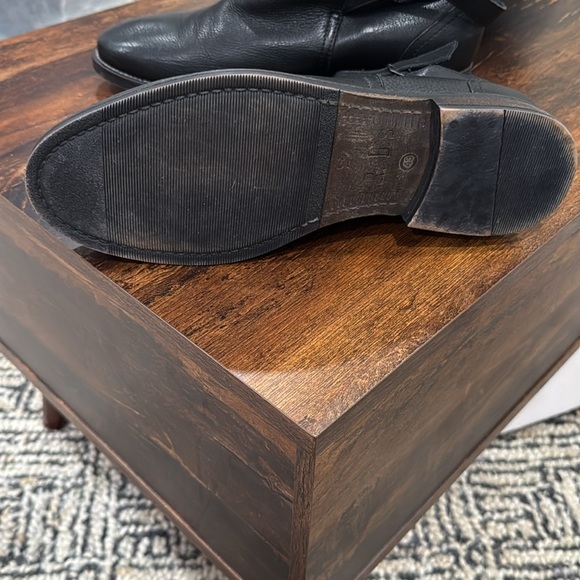 Men’s Black Leather Dress Boots - Picture 3 of 3